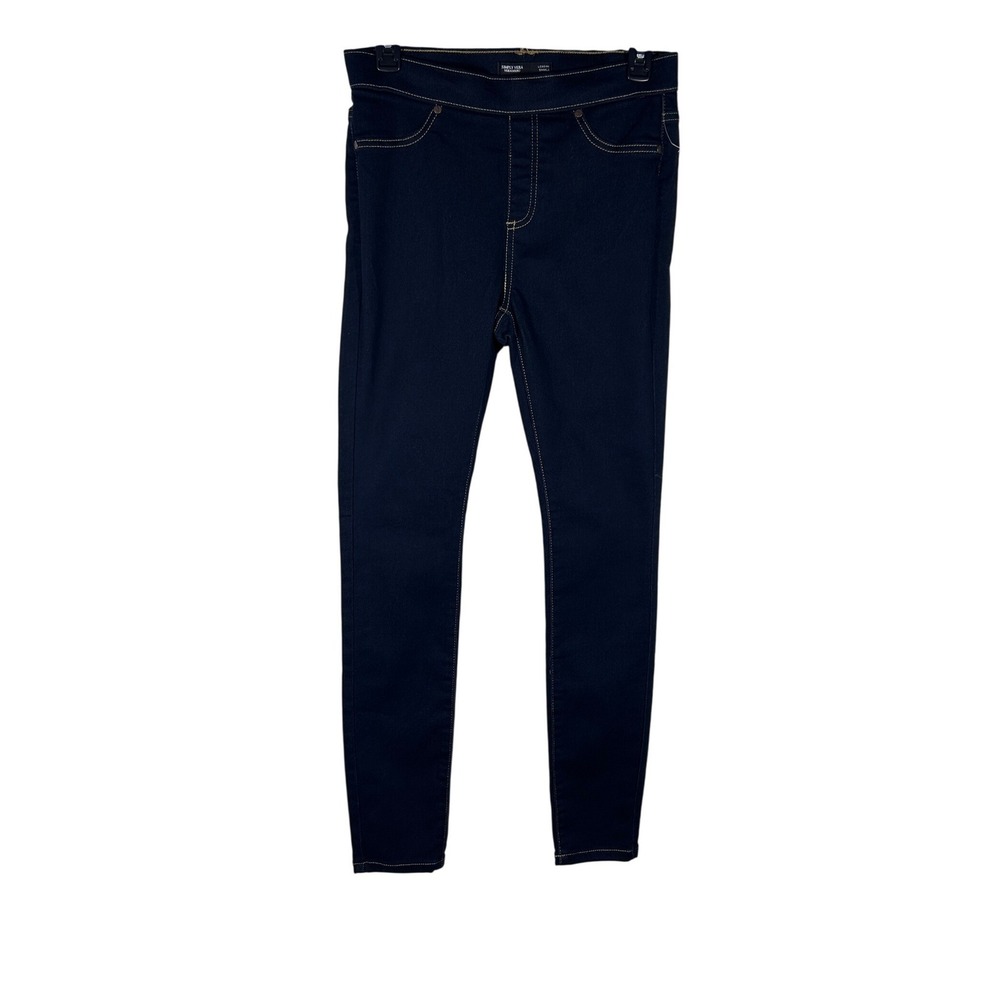 Simply Vera Wang Dark Wash Denim‎ Leggings Stretchy Comfort Size Small